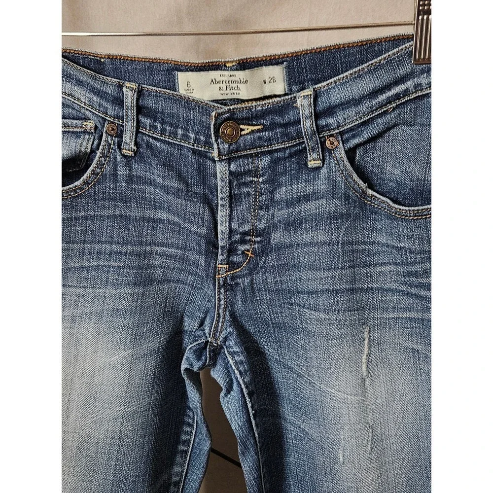 Abercrombie & Fitch Cropped Ankle Jeans Size 6/28 - Picture 7 of 10